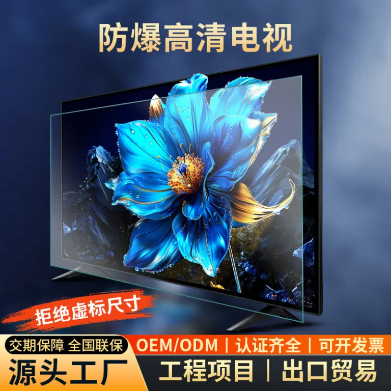 تلویزیون ضد انفجار 85/75/100 اینچ نمایشگر HD شبکه LCD هتل خانگی صادراتی