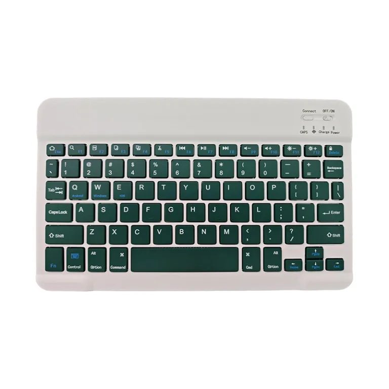 کیبورد کوچک 10 اینچی 030 تکبلوتوثی قابل شارژ اداری بیصدا قابل حمل برای استفاده روزمره، موجودی عمده و ارسال مستقیم از کارخانه