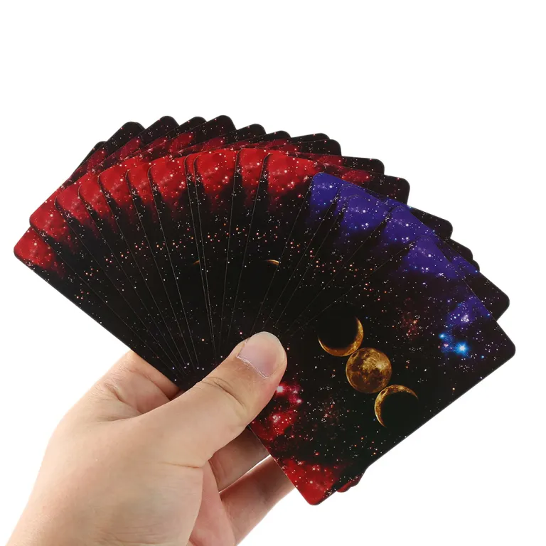 تاروت با روکش طلا جعبه فلزی لوکس Tarot Cards Deck همراه با دفترچه راهنمای کاغذی
