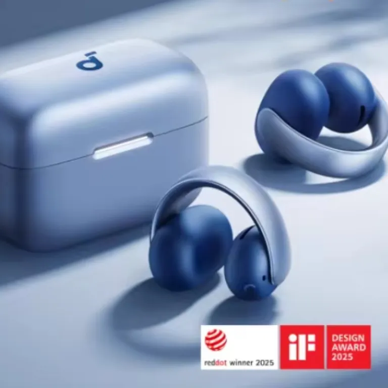هندزفری بلوتوثی گیره‌ای SoundCore AeroClip، باز، مخصوص ورزش و دویدن، راحت با اتصال روی گوش A3388