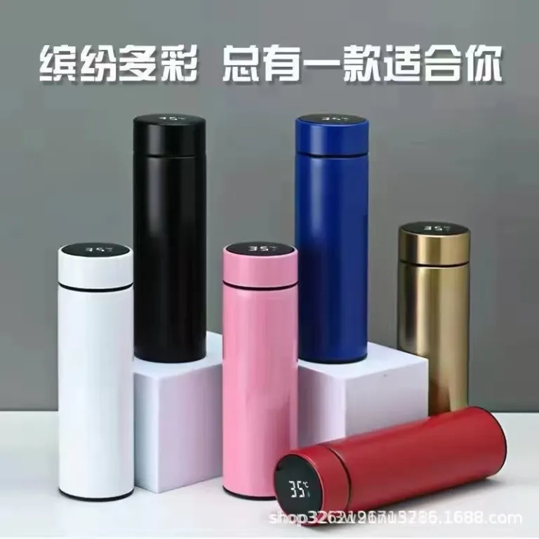 فلاسک استیل ضدزنگ با نمایشگر دما 304 هدیه تبلیغاتی خلاقانه مناسب کسب‌وکار با قابلیت سفارشی‌سازی