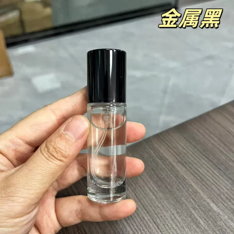 10ML15ML بطری تقسیم عطر شیشهای اسپری قابل حمل با درپوش چوب گردو و راش، خالی و فشاری