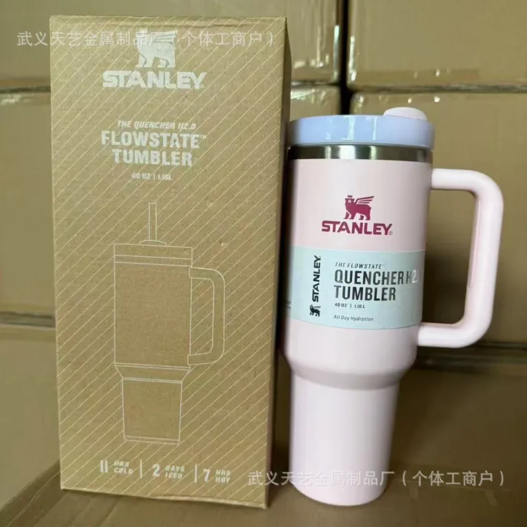 ماگ خودرو استنلی 40oz استیل ضدزنگ عایق حرارتی با ظرفیت بالا، قابل حمل، مناسب خودرو