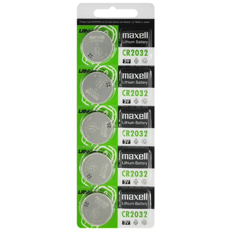 باتری دکمه‌ای لیتیومی مکس‌ول maxell CR2032 2025 2016 برای کلید خودرو عمده