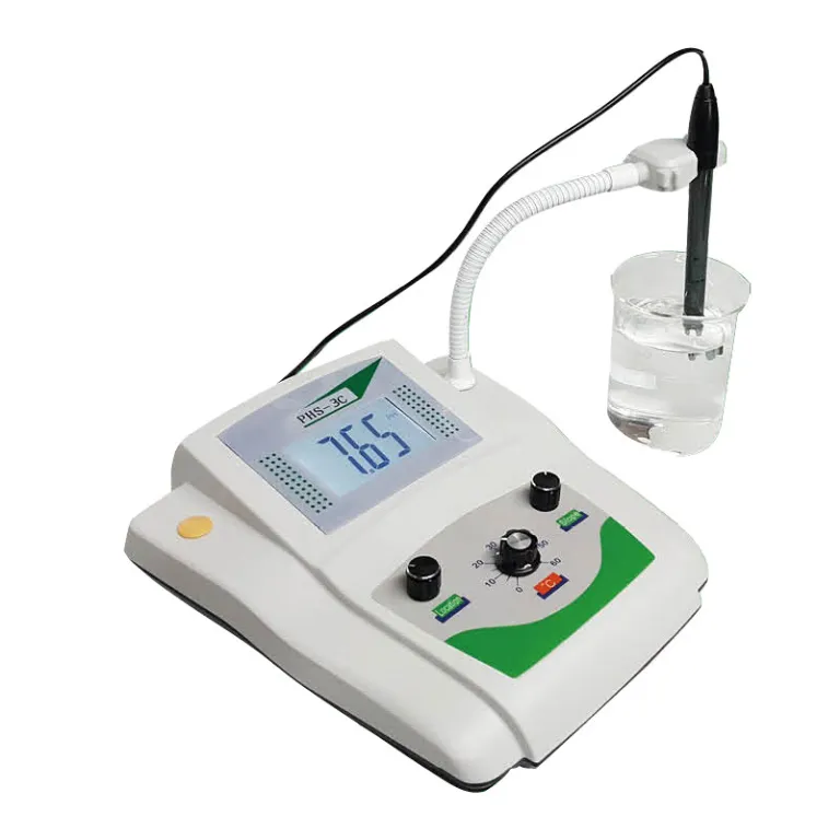 PH متر رومیزی دیجیتال PHS-3DW با دقت بالا و جبران دما