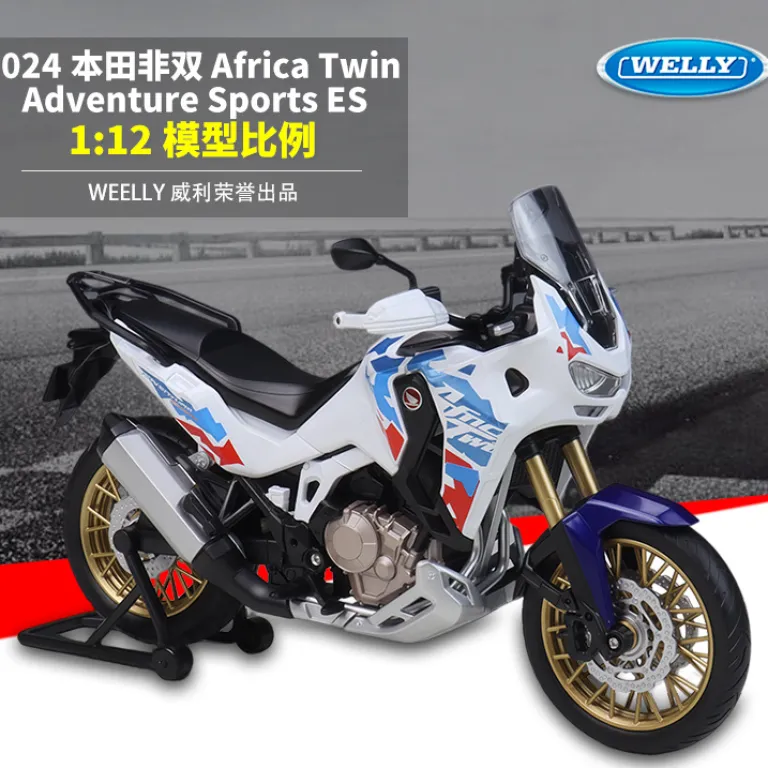 WELLY 1:12 مدل موتورسیکلت آلیاژی شبیه‌سازی شده هوندا Africa Twin Adventure