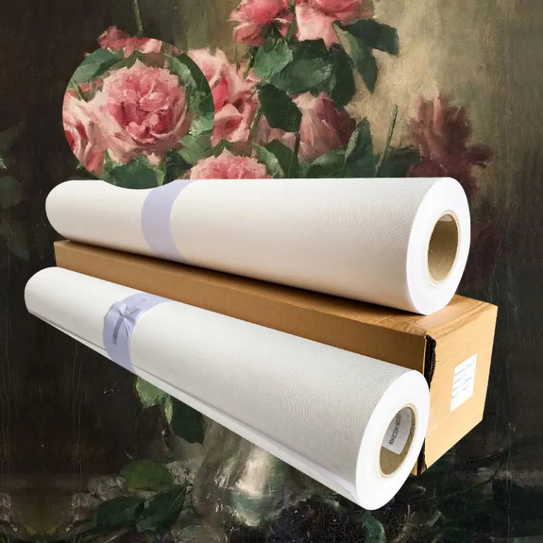 پارچه بوم نقاشی چاپی تبلیغاتی اکریلیک مات ضدآب مخصوص چاپ جوهرافشان و سابلیمیشن، عمده