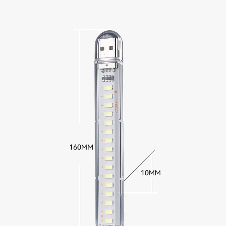 چراغ خواب USB 3LED با روشنایی بالا 8، چراغ USB 16، چراغ خواب 24، مناسب کمپینگ و خوابگاه دانشجویی