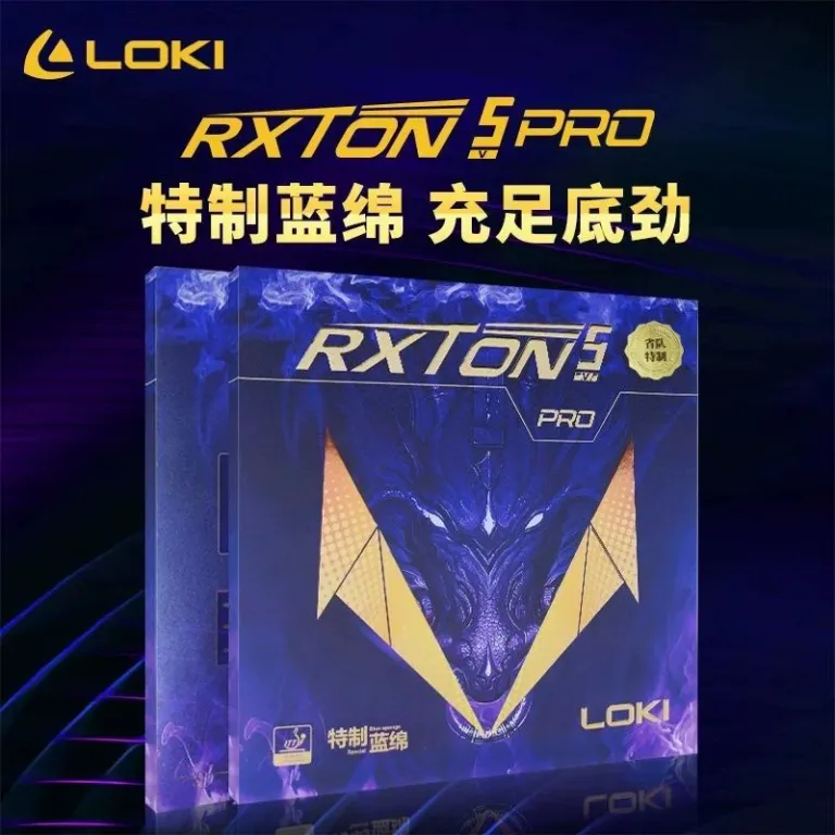 روکش لاستیکی راکت پینگ‌پنگ LOKI Thor Ruilong 1 3 5 PRO با اسفنج آبی مخصوص تیم استانی، نسخه ملی 9