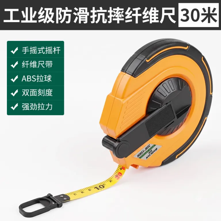 متر نواری پارچه‌ای ضدلغزش متر پارچه‌ای نوار اندازه‌گیری 20 30 50 100 متری متر نرم اندازه‌گیری زمین