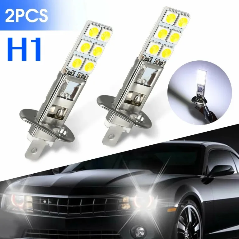 چراغ مه‌شکن خودرو پرفروش صادراتی LEDH1/H3 با تراشه LEDH1-12SMD-5050 LED ضد مه با روشنایی بالا