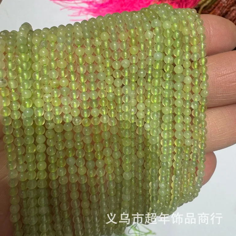 2mm3mm4mm مهره‌های گرد کوچک سنگ طبیعی، لوازم جانبی زیورآلات، آمیتیست، آونتورین سبز، تورمالین، مهره‌های DIY عمده