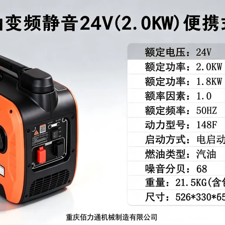 ژنراتور بی‌صدا قابل حمل کوچک 24V مخصوص شارژ خودرو