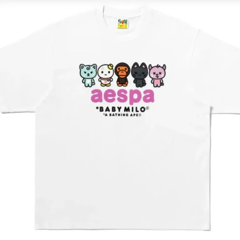 تی‌شرت BAPE تابستانی طرح سر میمون استتاری مردانه و زنانه استایل ژاپنی موجودی عمده