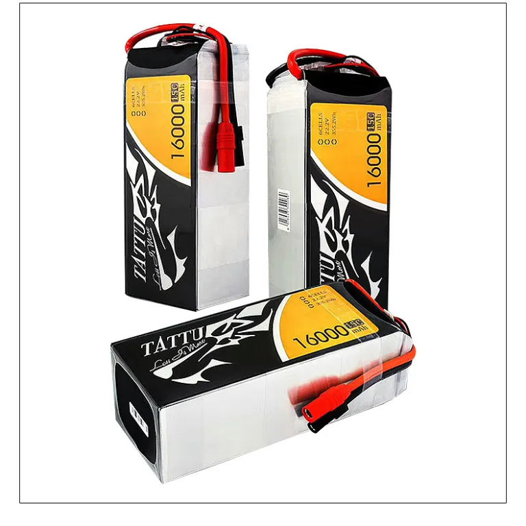 باتری لیتیومی پهپاد TATTU22000mAh قابل شارژ، برند گریس 16000 22.2V