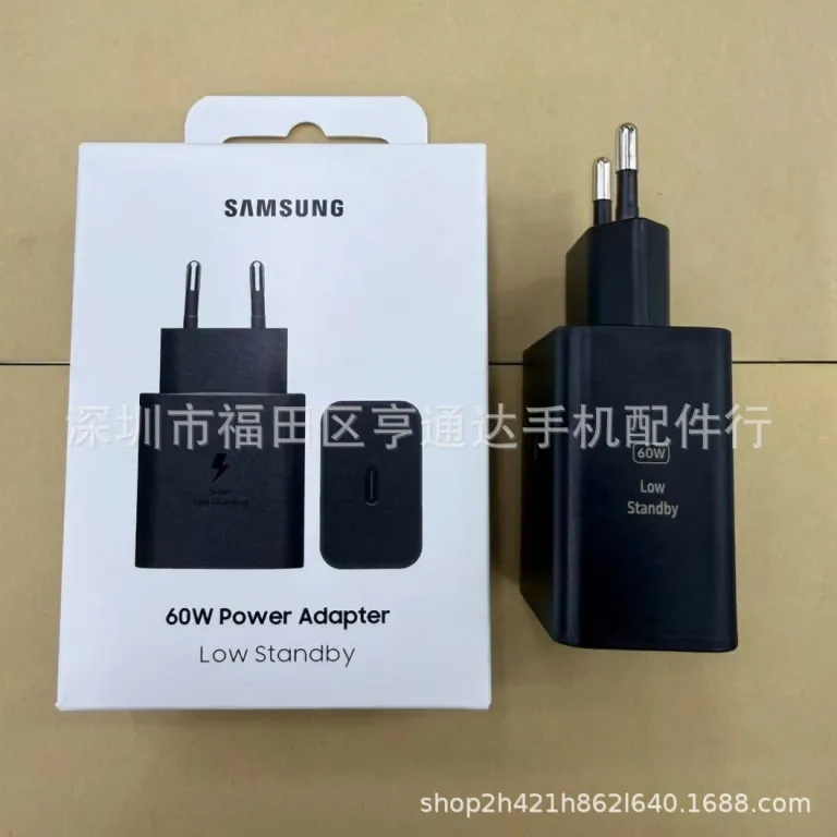 T6010 مناسب برای سامسونگ 60W شارژ سریع 3.0 آداپتور شارژ S26U/S25/S24 موبایل USB-C شارژر