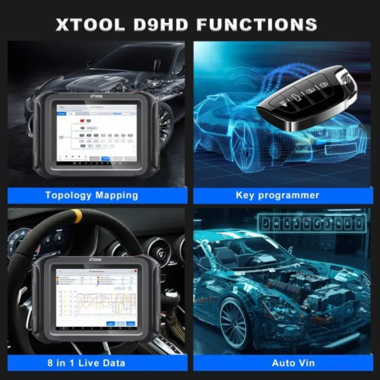 دستگاه عیبیاب کامیون و خودرو XTOOL D9