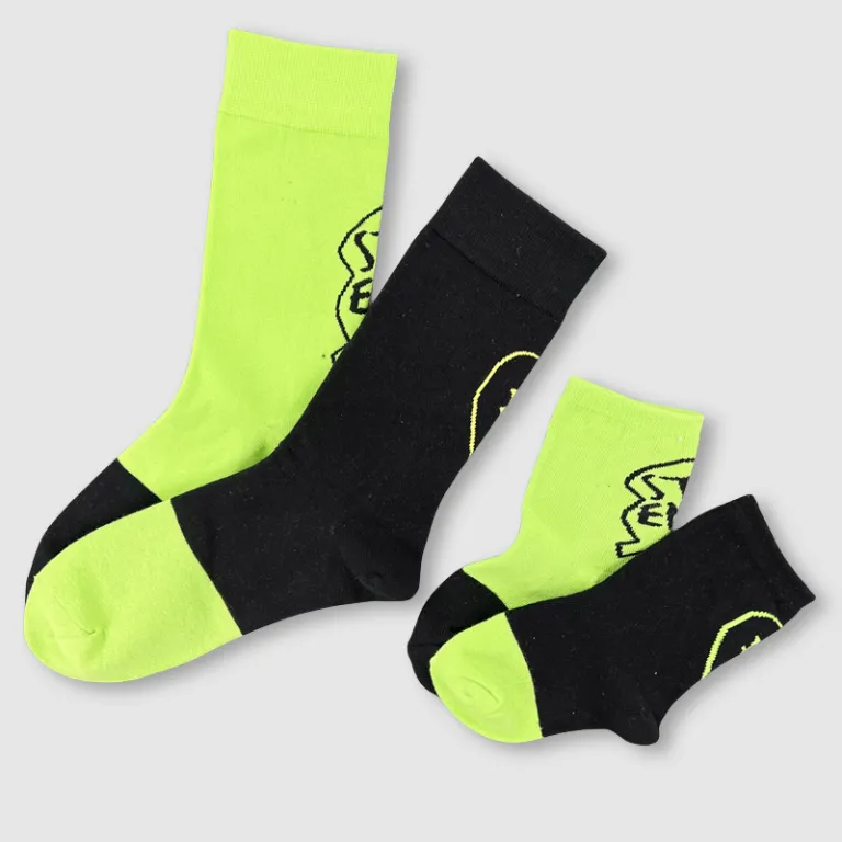 جوراب بچگانه HappySocks طرح کارتونی ساق متوسط مدل هایپی مناسب دختر و پسر برای استفاده بیرون از منزل طرح بامزه عمده و خانوادگی
