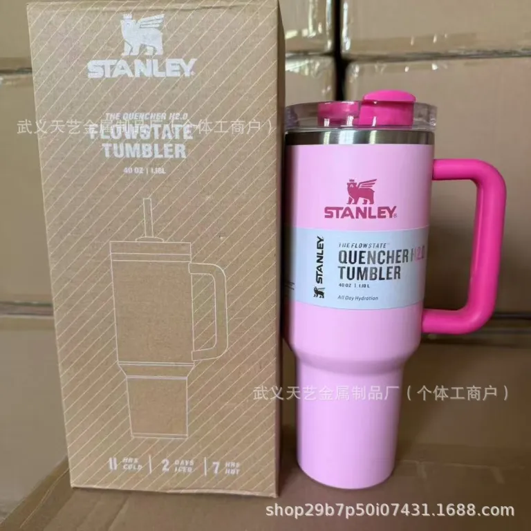 ماگ خودرو استنلی 40oz استیل ضدزنگ عایق حرارتی با ظرفیت بالا، قابل حمل، مناسب خودرو