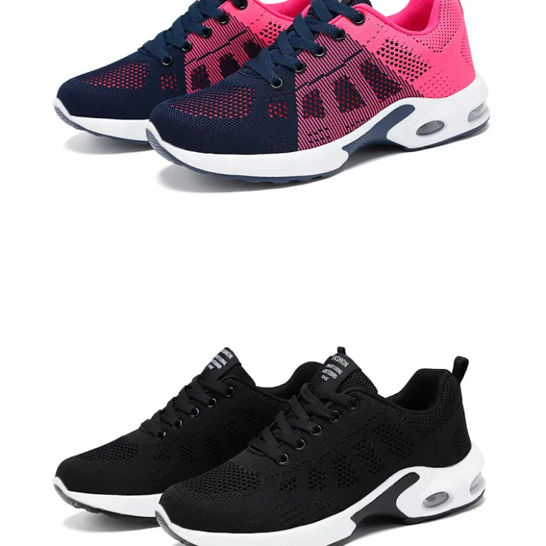 کفش ورزشی زنانه بهاره کراسبوردر سایز بزرگ زیره نرم کفش دویدن کفش هوا shoes کفش توری راحتی