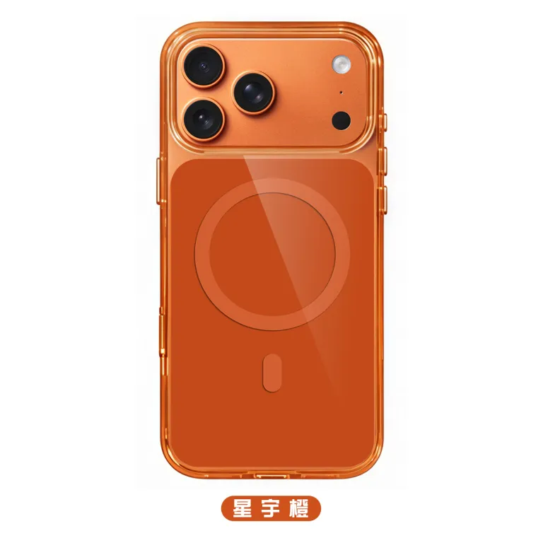 کیف رسمی دوکاره مخصوص اپل 18 طرح جدید قرمز گیلاسی iPhone17PM کیف مگنتی