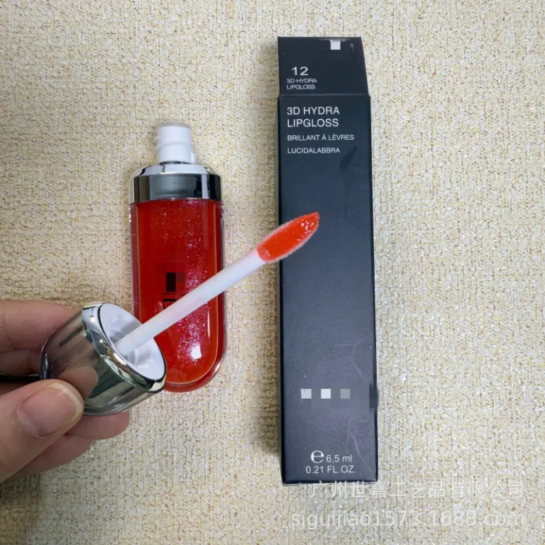 رژ لب مایع آینه‌ای تک‌سر KIO مخصوص صادرات 3D 02 22 12 رژ لب براق شیشه‌ای موجود در رنگ حبوبات 6.5ML