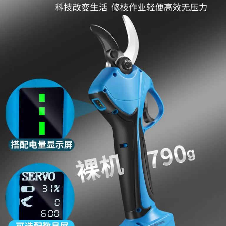 قیچی هرس برقی حرفه‌ای شارژی SC-8631A 40mm قیچی باغبانی بی‌سیم با دهانه بزرگ