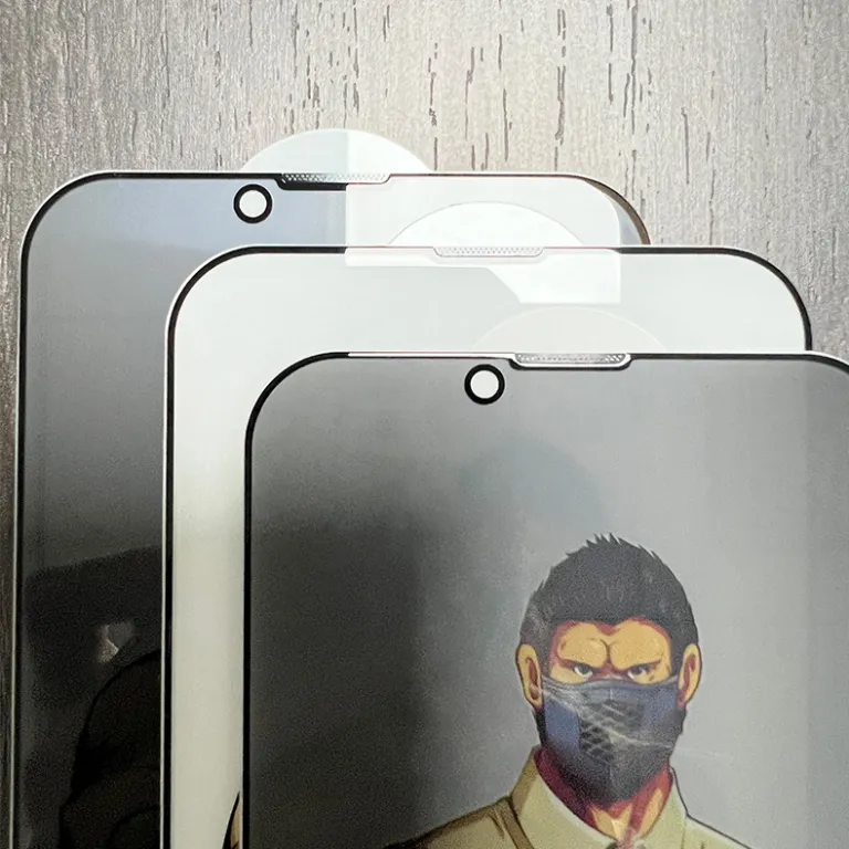 گلس محافظ صفحه نمایش گوریلا برای آیفون Duo 18Pro شفاف 17 ضدچشم 16 مات 15