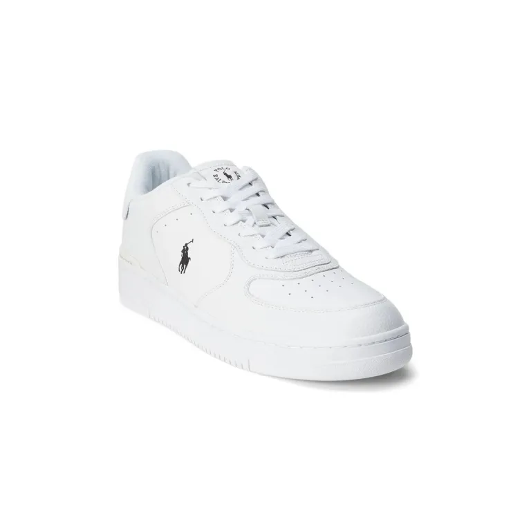 کفش اسنیکرز ساق کوتاه چرمی سبک و مقاوم POLO RALPH LAUREN مردانه با بند