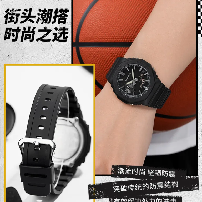 ساعت مچی مردانه کاسیو G-SHOCK هشت‌ضلعی دو نمایشگر ورزشی ضدآب کوارتز