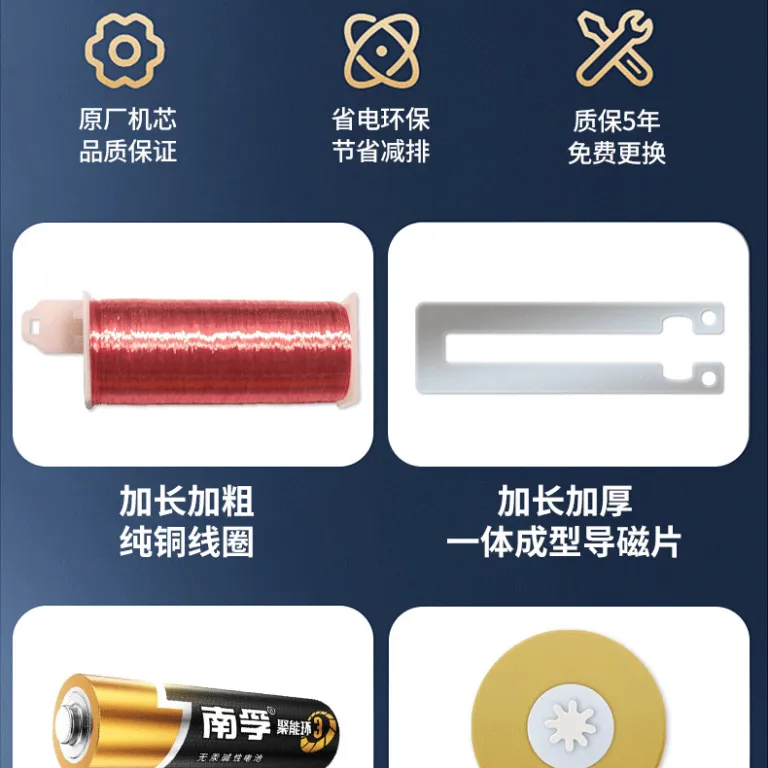 موتور ساعت دیواری کوارتز اسکن بی‌صدا برند Beijixing مناسب دوخت متقاطع و کاردستی بدون نیاز به باتری خاص