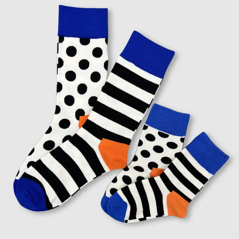 جوراب بچگانه HappySocks طرح کارتونی ساق متوسط مدل هایپی مناسب دختر و پسر برای استفاده بیرون از منزل طرح بامزه عمده و خانوادگی