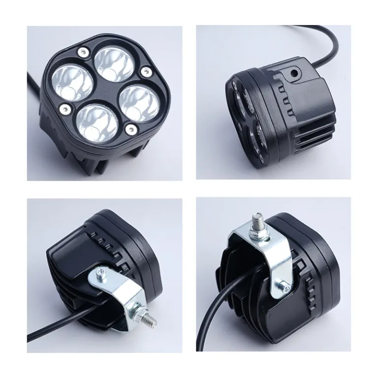 چراغ جلو LED چهارچشمی موتورسیکلت، چراغ کار چهاربرگ، چراغ جلوی ضدآب قابل تغییر برای موتورسیکلت برقی و آفرود