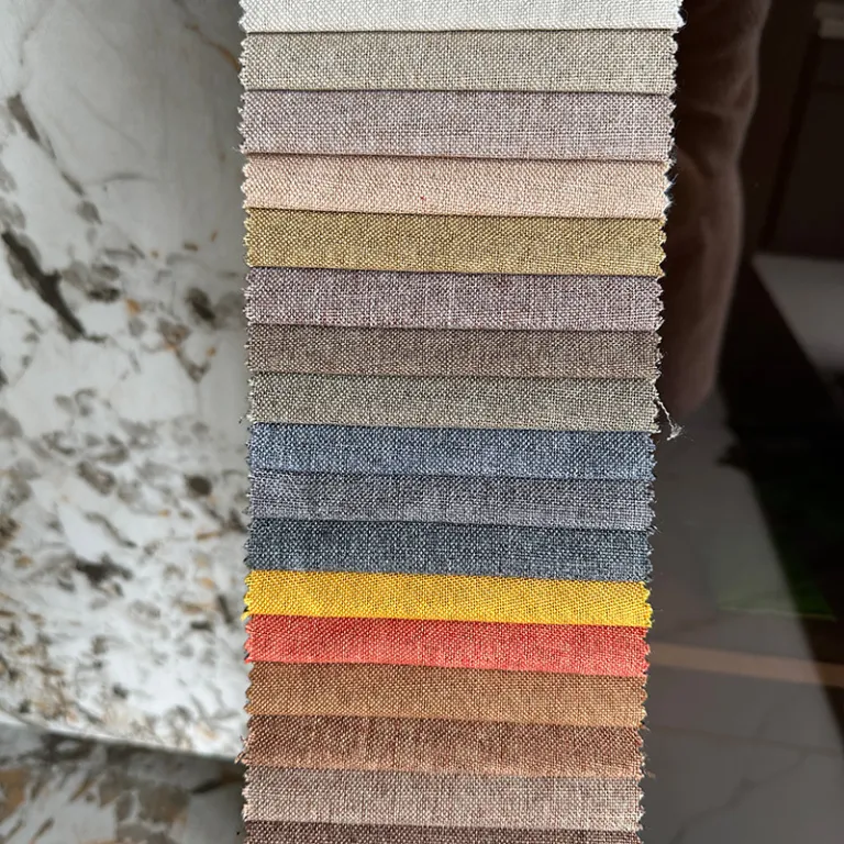 پارچه کتان ریز طرح‌دار برای کیف دستی، کیسه بنددار، کیسه زغال، پارچه کتان مصنوعی، پارچه مبل