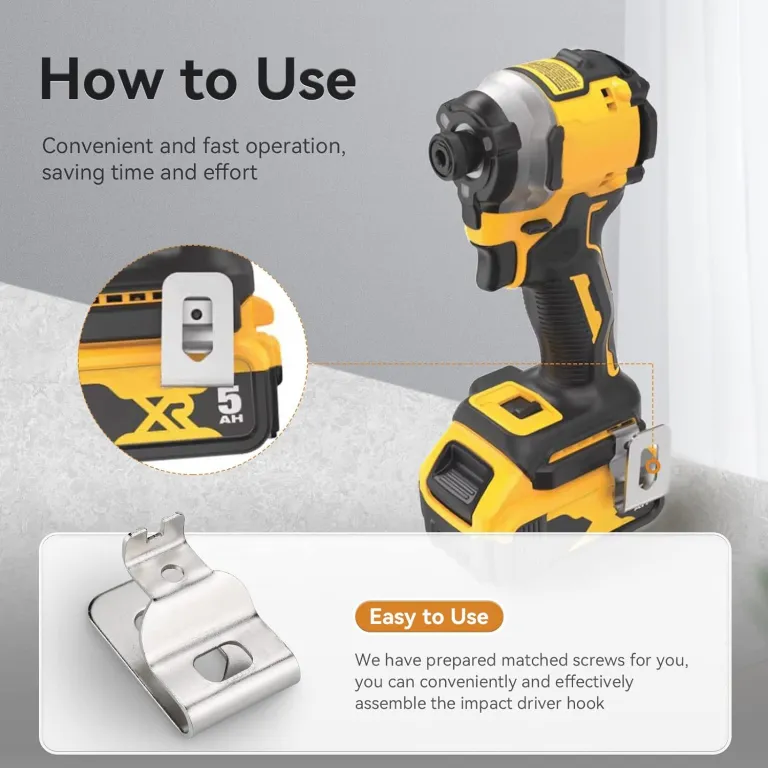 گیره کمربند برای دریل Dewalt N268241، قلاب ابزار برقی