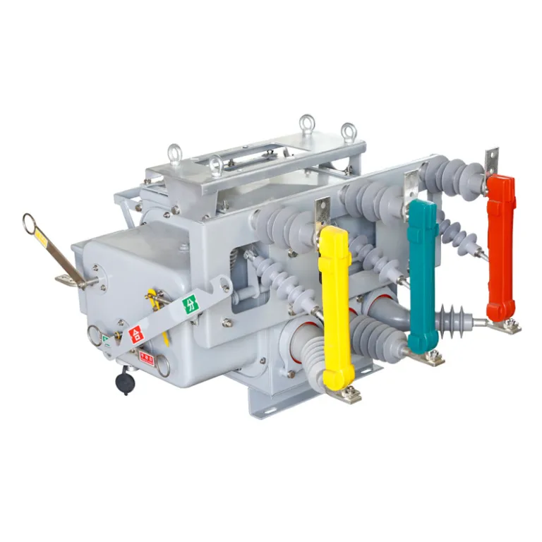 10KV کلید قطع‌کننده خلأ فضای باز ZW20-12-630A/20KA مکانیزم عملیات دستی کلید FTU نصب روی پایه