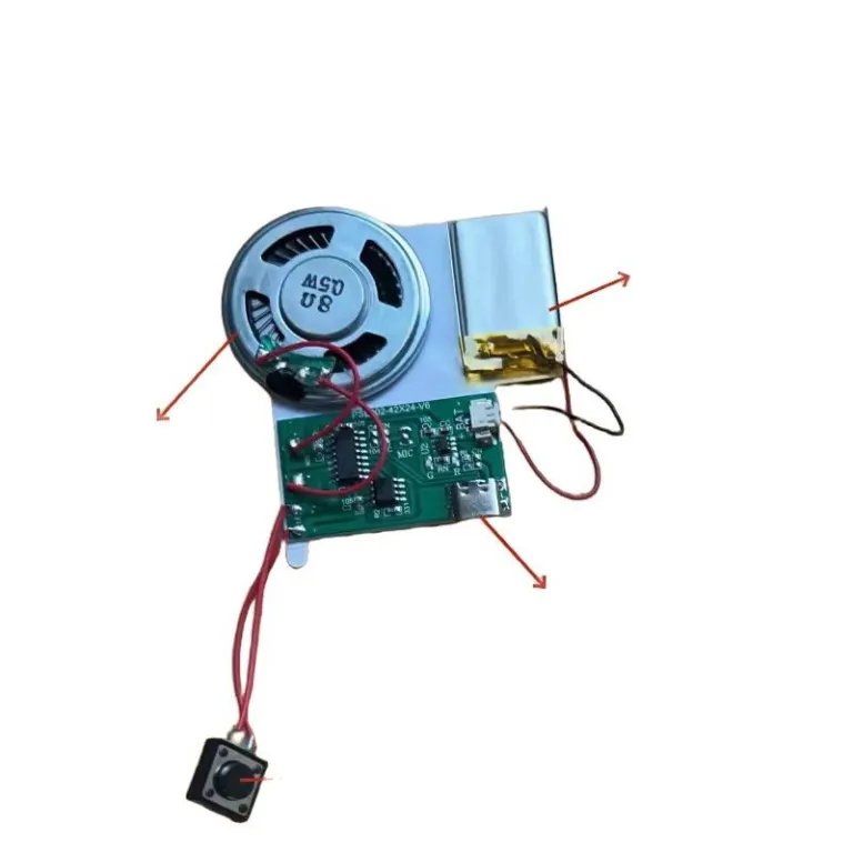 ماژول بلوتوث بی‌سیم تراشه ضبط کارت تبریک صوتی برای ساخت آهنربای یخچال DIY هدیه کریسمس تولد و ابراز عشق