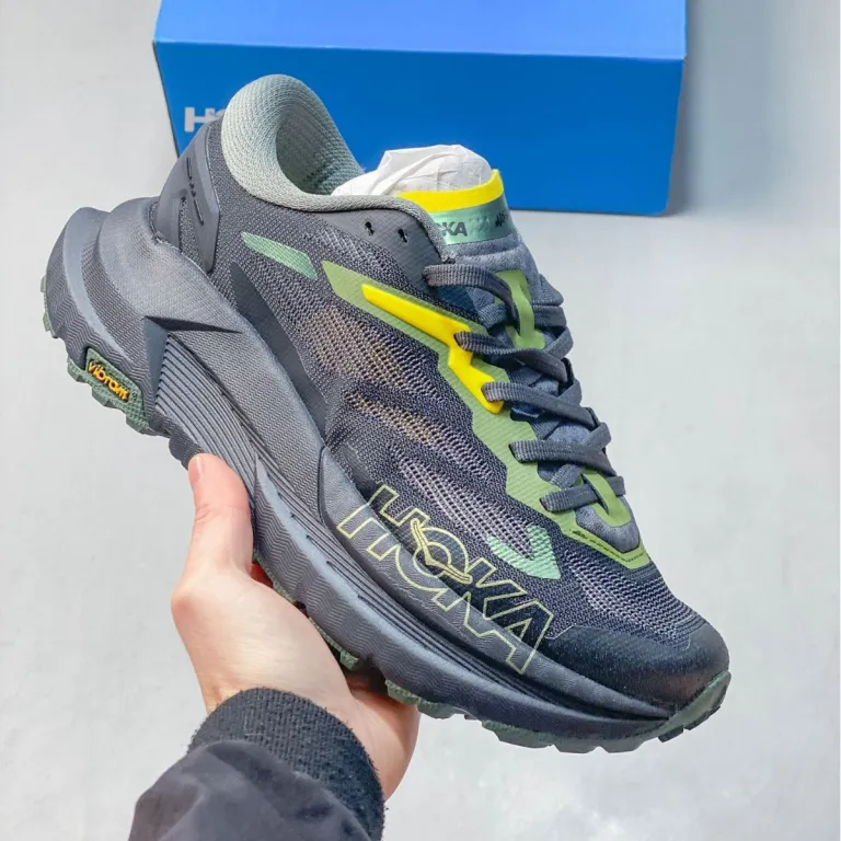 کفش دویدن HOKA M MAFATE X با ضربه‌گیری و راحتی، کفش ورزشی با رویه پارچه‌ای تنفس‌پذیر، کفش پدری