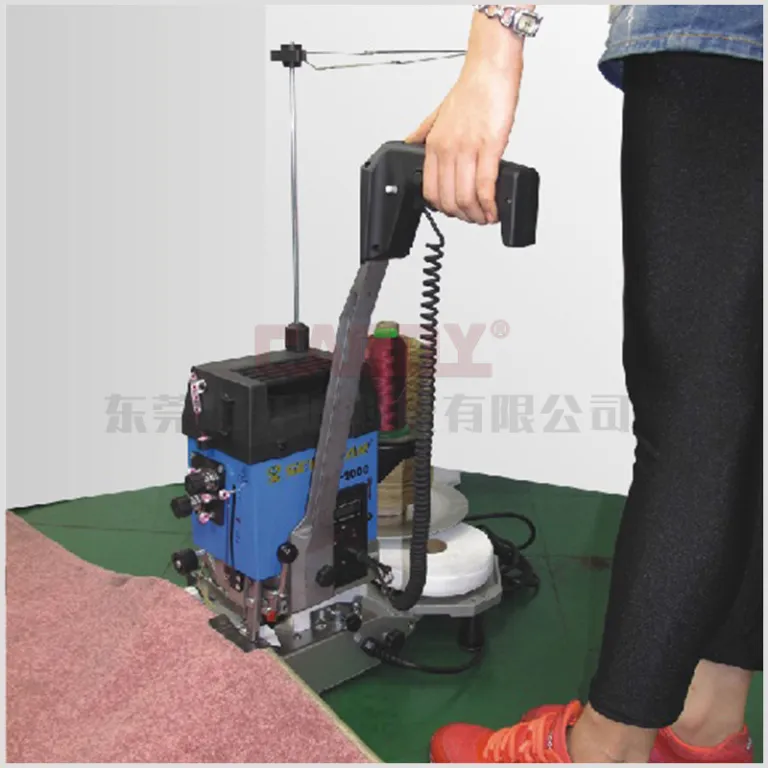 دستگاه پرتابل لبه‌دوزی فرش CADDY با طراحی چرخ‌های متحرک
