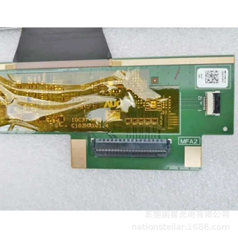 10.3 اینچ AUO C103HAX01.A شیشه LCD لمسی با زاویه دید کامل برش خورده نواری برای خودرو