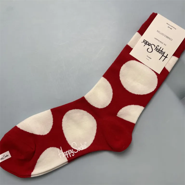 جوراب زنانه رنگارنگ HappySocks طرح کارتونی بامزه مدل اینستاگرامی نیمه‌ساقه بیرونی خیابانی