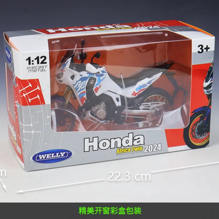 WELLY 1:12 مدل موتورسیکلت آلیاژی شبیه‌سازی شده هوندا Africa Twin Adventure