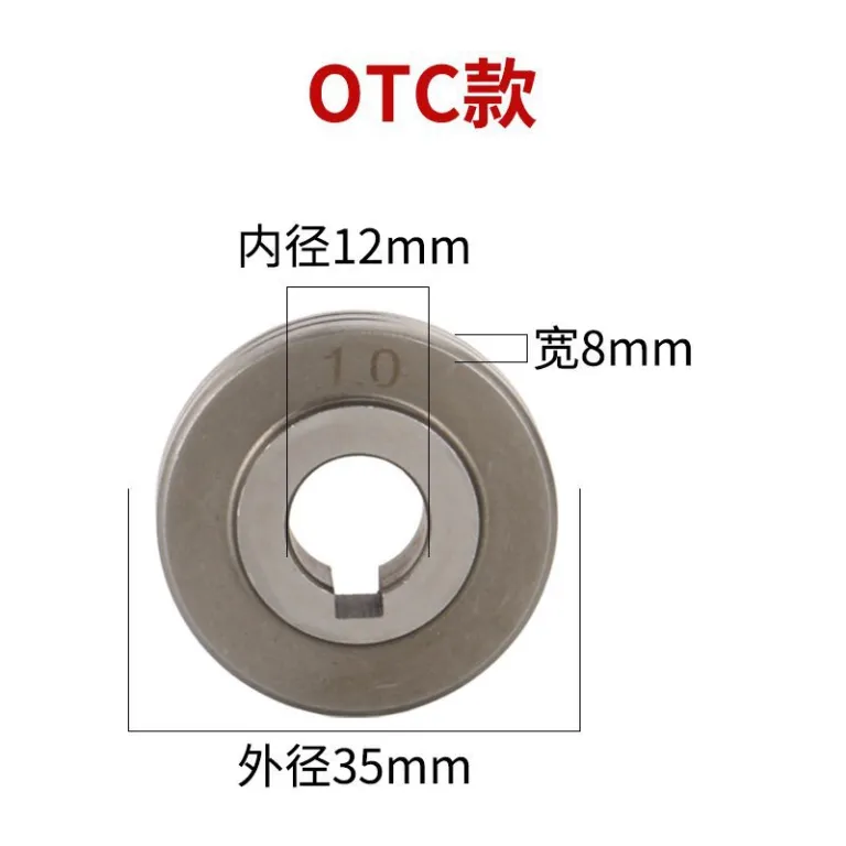 غلتک سیم‌جوش و غلتک فشار سیم مناسب پاناسونیک ژنکانگ دو محرکه عصر OTC با دنده 0.8/1.0/1.2