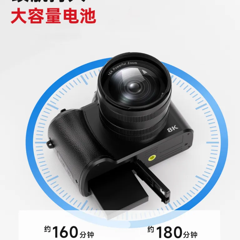 DC226 دوربین دیجیتال HD مخصوص کراسبوردر با سنسور 4800 مگاپیکسل، دوربین سلفی دوگانه با زیباسازی چهره برای دانش‌آموزان