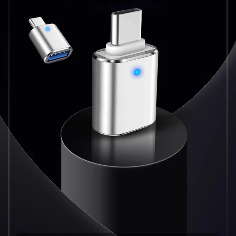 مبدل تایپ سی OTG برای گوشی، فلش مموری و کارت خوان با نشانگر LED usb3.05g