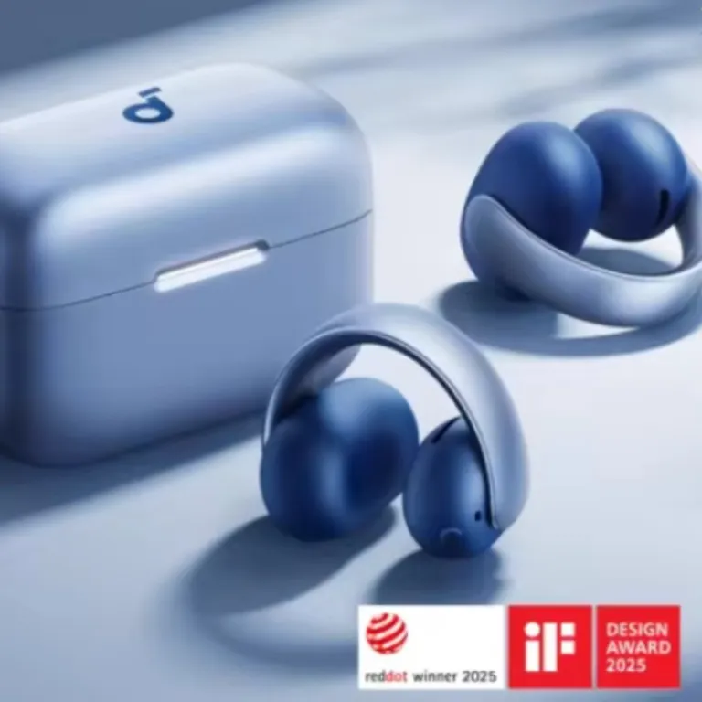 هندزفری بلوتوثی گیره‌ای SoundCore AeroClip، باز، مخصوص ورزش و دویدن، راحت با اتصال روی گوش A3388