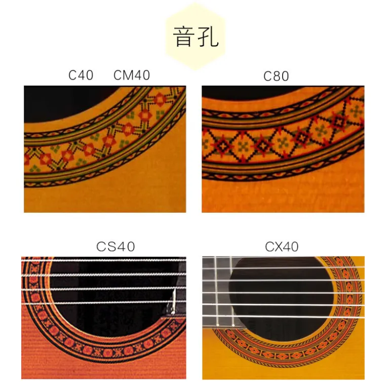 گیتار کلاسیک یاماها (YAMAHA) CS40/CM40/C70/C80 مناسب مبتدیان، بزرگسالان و کودکان