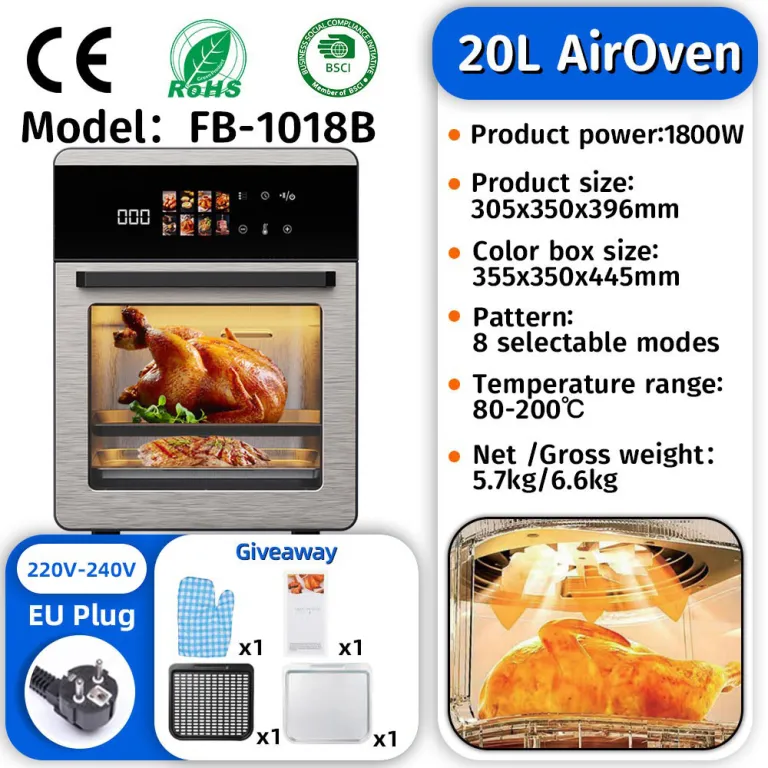 2026 سرخ‌کن بدون روغن مدل جدید خانگی، دستگاه چندکاره سرخ‌کن و فر airfryer سفارشی 6 لیتر