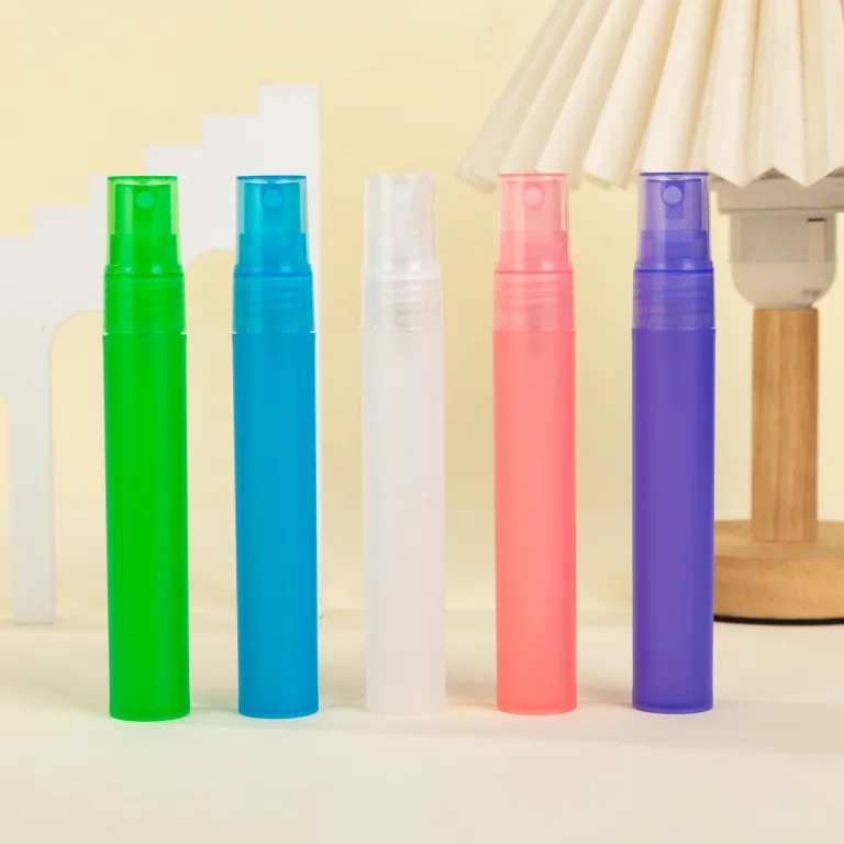 5ml10ml15ml20ml بطری نمونه پلاستیکی اسپری، بطری خالی عطر و محلول ضدعفونی‌کننده