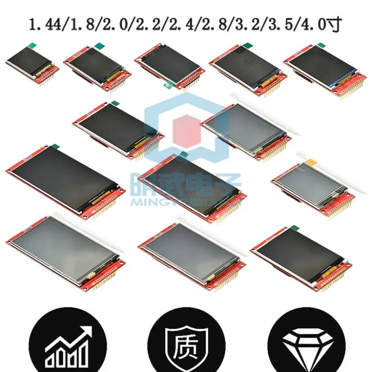 2.2 اینچ / 2.4 / 2.8 / 3.2 / 3.5 / 4.0 اینچ ماژول نمایشگر LCD رنگی لمسی TFT با رابط سری SPI